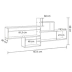 Étagère murale chic géométrique en bois