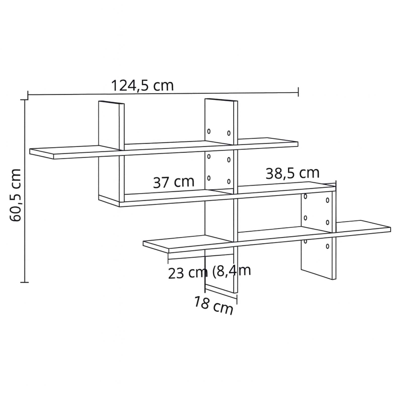 Étagère murale décorative