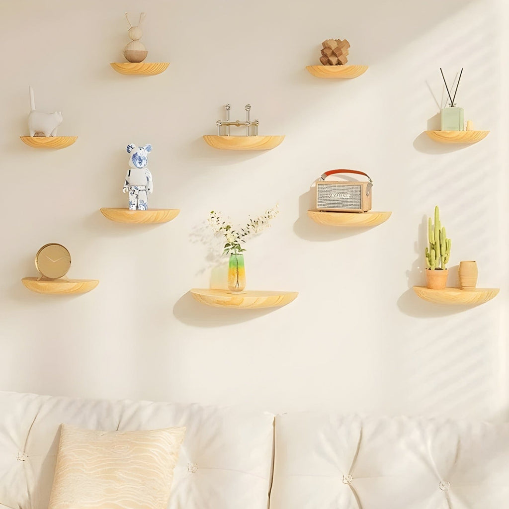 Étagère murale demi-cercle