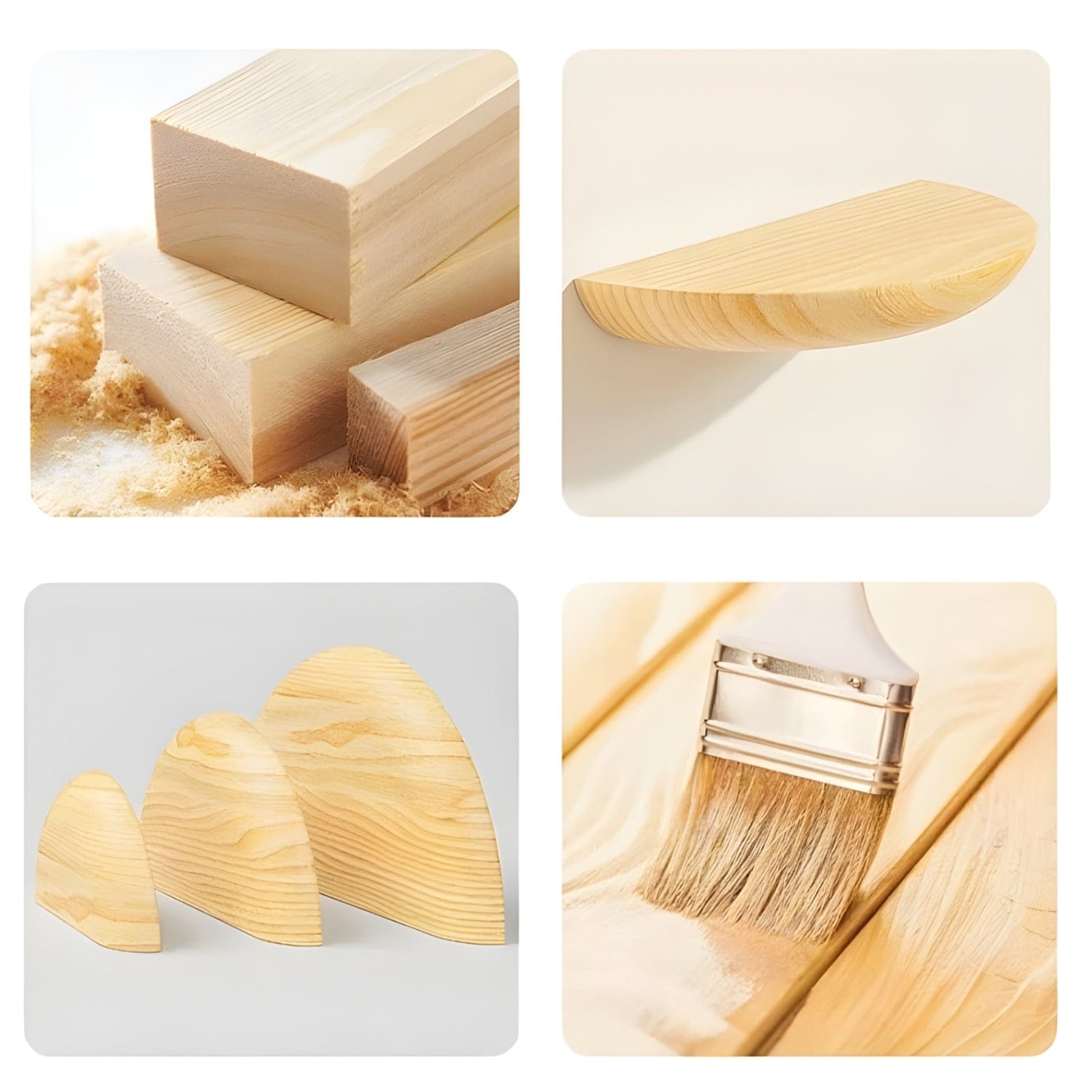 Étagère murale demi-cercle