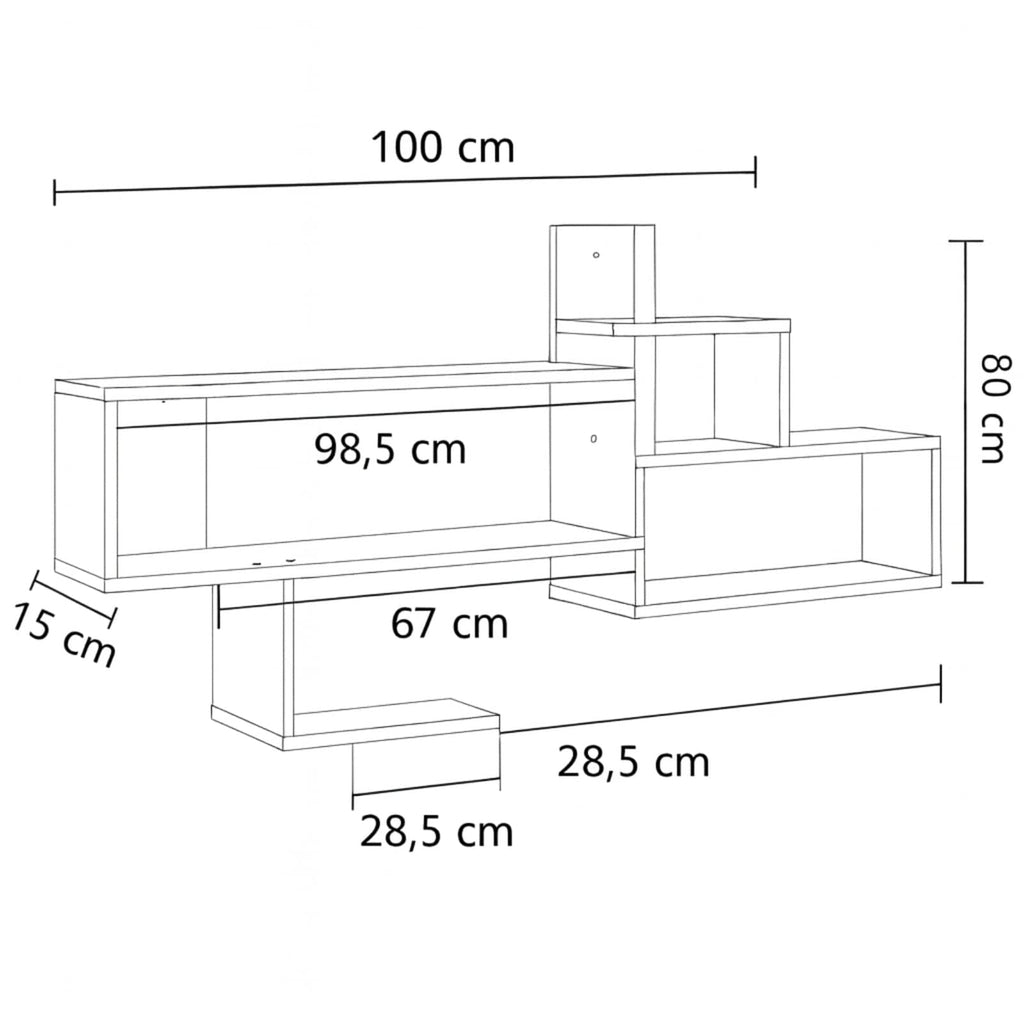 Étagère murale design 3 niveaux