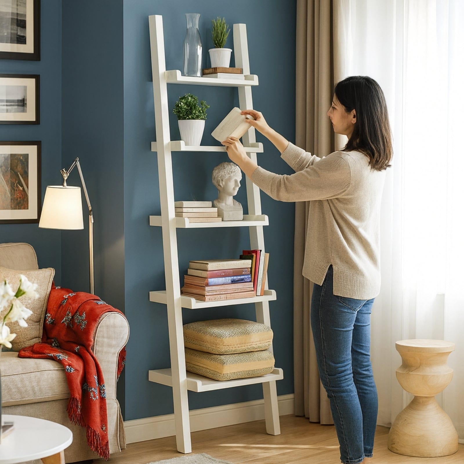 Étagère murale échelle