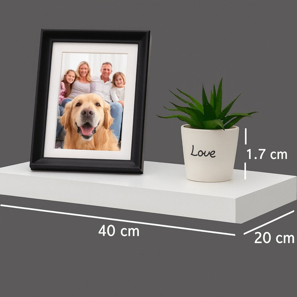 Étagère murale en bois massif flottante