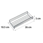 Étagère murale en métal noir