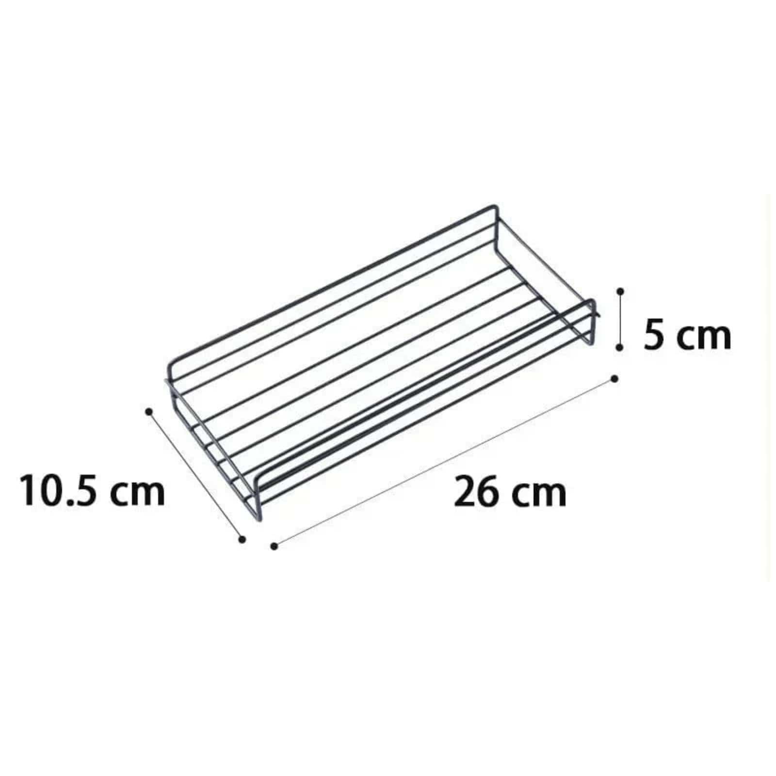 Étagère murale en métal noir