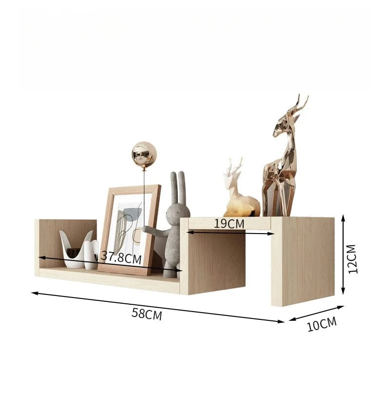 Étagère murale esthétique 2 pièces