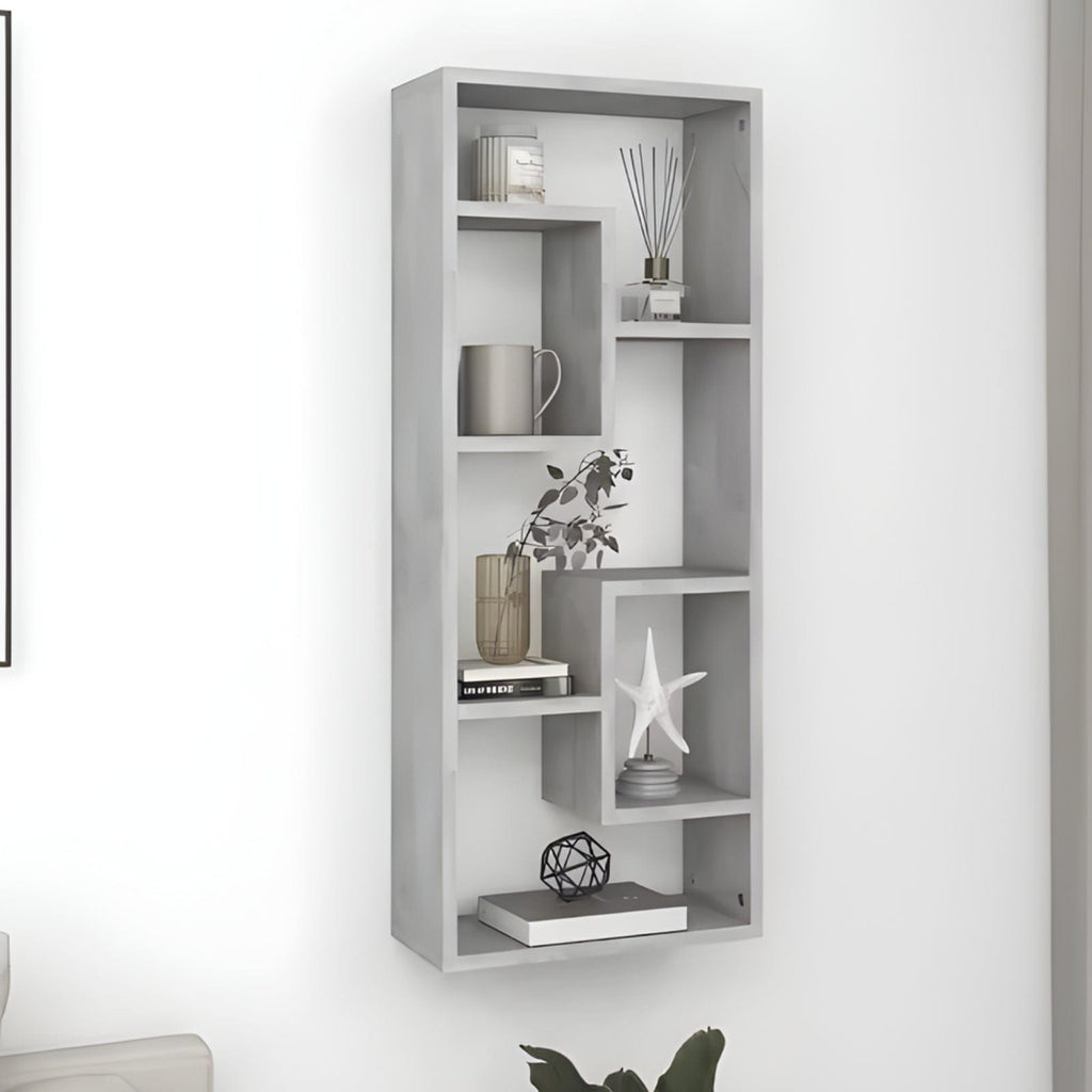 Étagère murale moderne en chêne noir