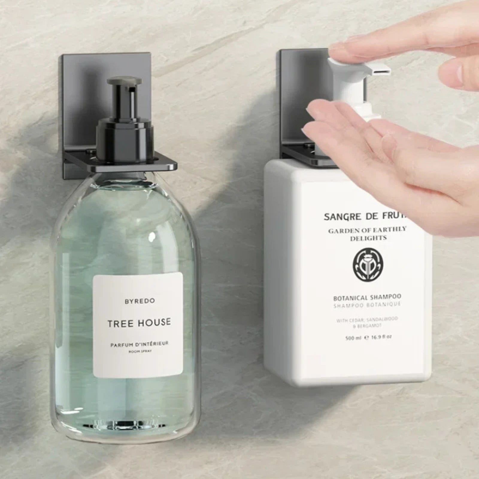 Étagère murale porte-bouteille en alu