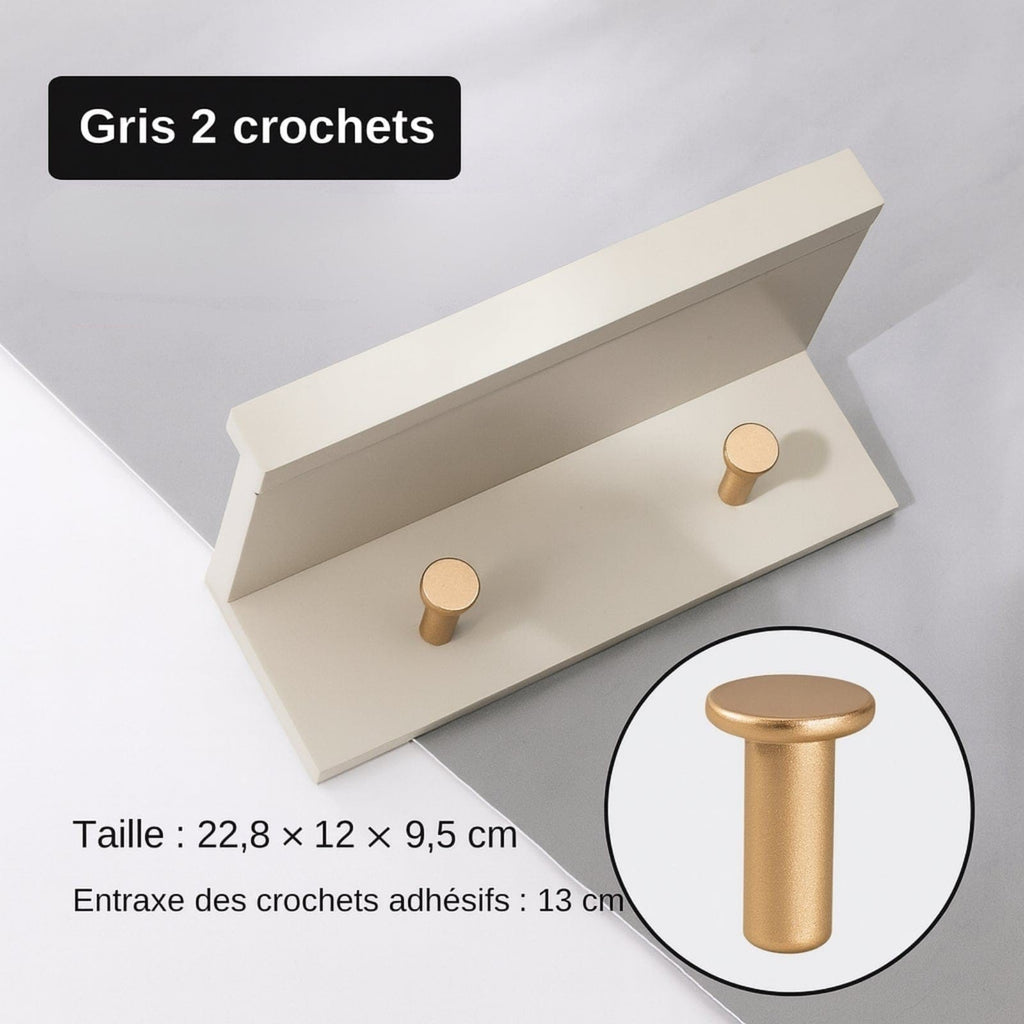 Étagère murale porte-manteaux bois