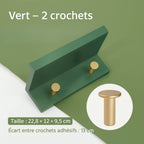 Étagère murale porte-manteaux bois