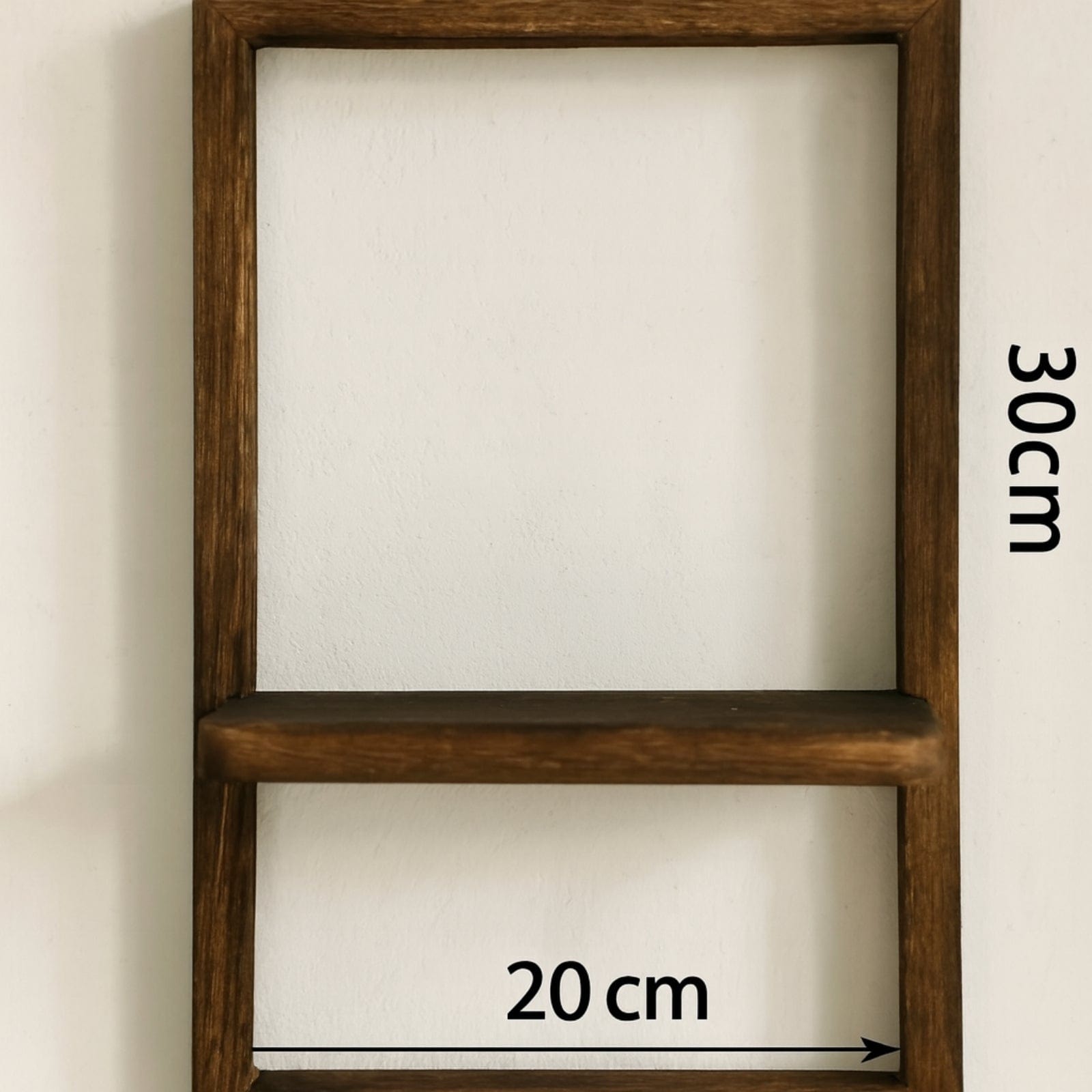 Étagère murale rectangle bois noir