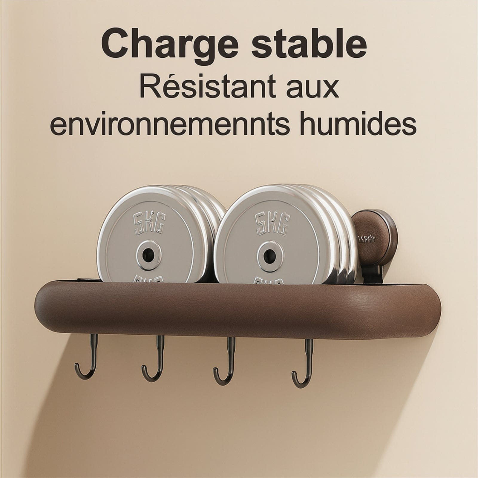 Étagère murale salle de bain chic