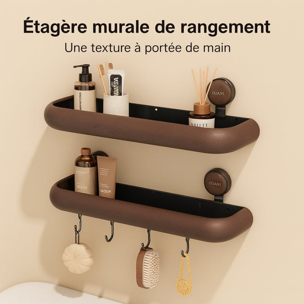 Étagère murale salle de bain chic