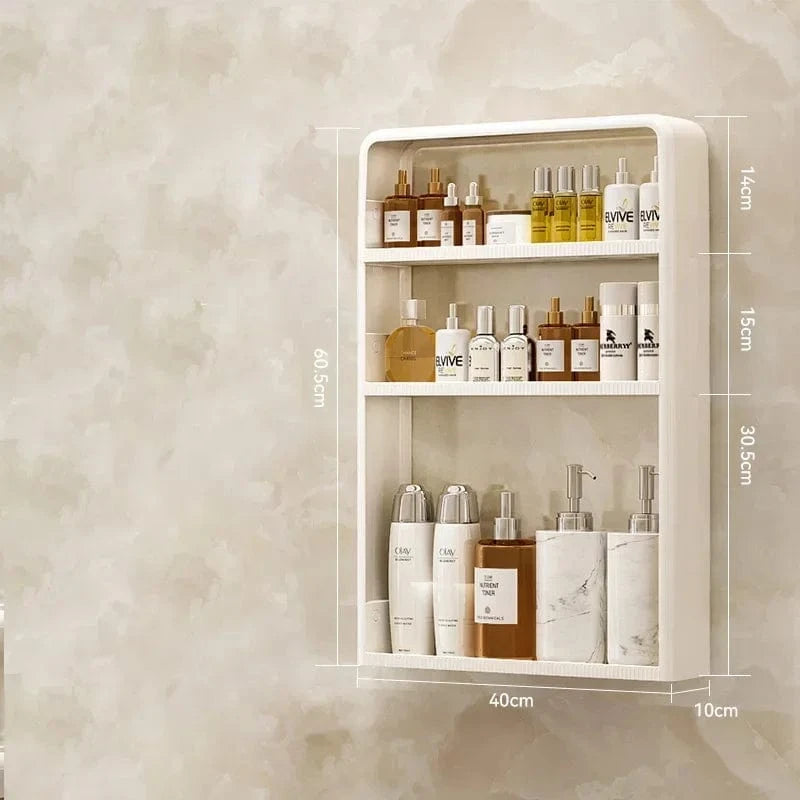 Étagère murale salle de bain rangement soins & douche