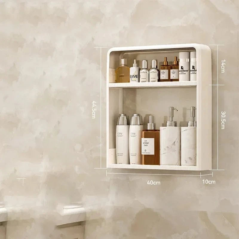 Étagère murale salle de bain rangement soins & douche
