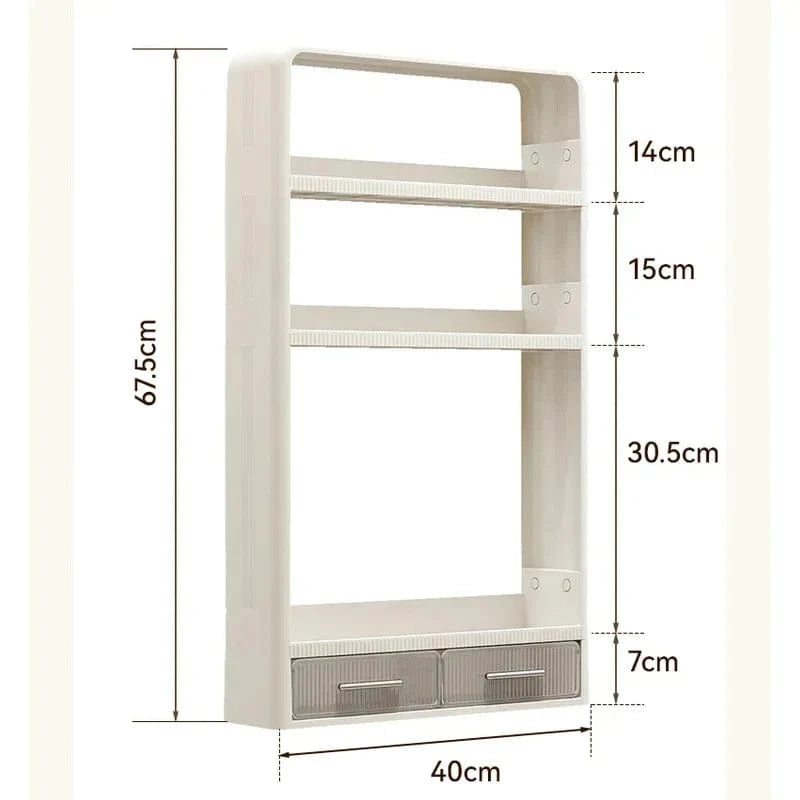 Étagère murale salle de bain rangement soins & douche