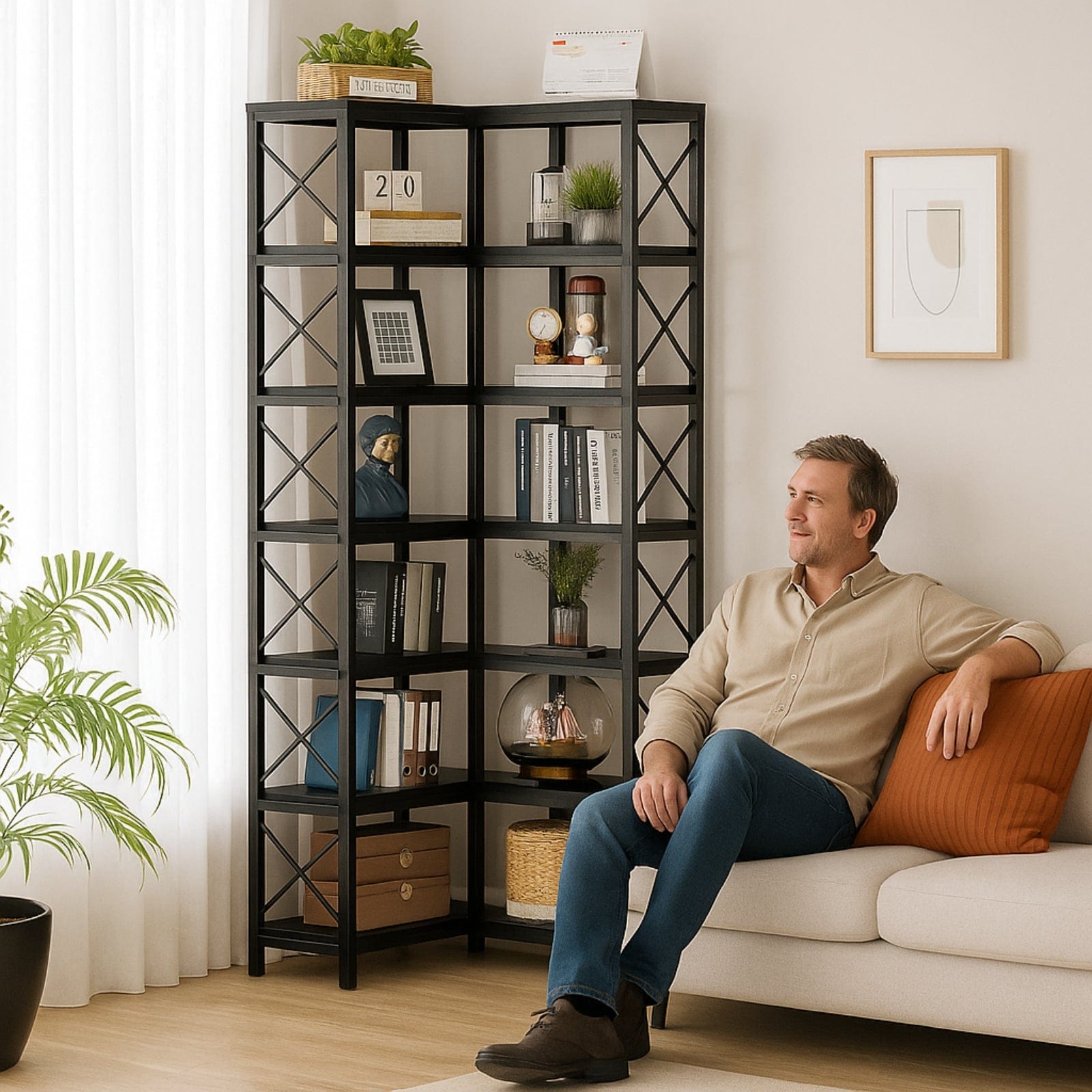 Étagère murale style industrielle