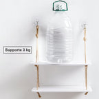 Étagère murale suspendue bois