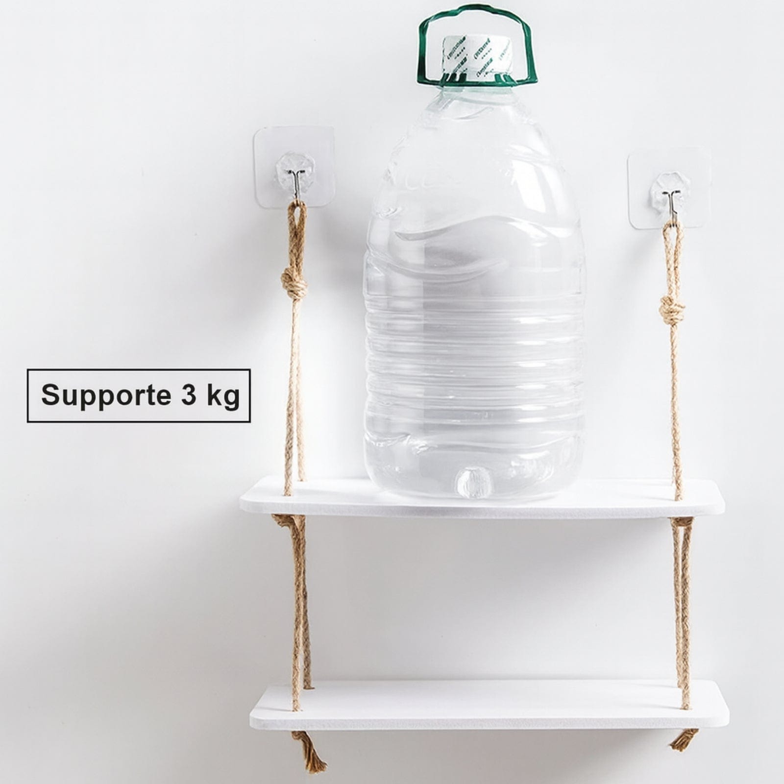 Étagère murale suspendue bois