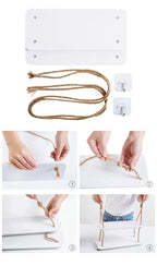 Étagère murale suspendue bois