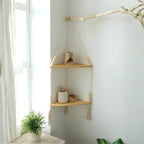 Étagère suspendue en macramé