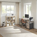 Grande étagère de rangement en bois – meuble bibliothèque de salon