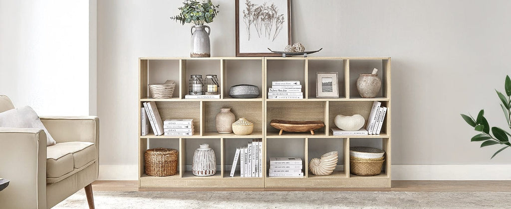 Grande étagère murale bois