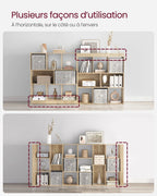 Grande étagère murale bois