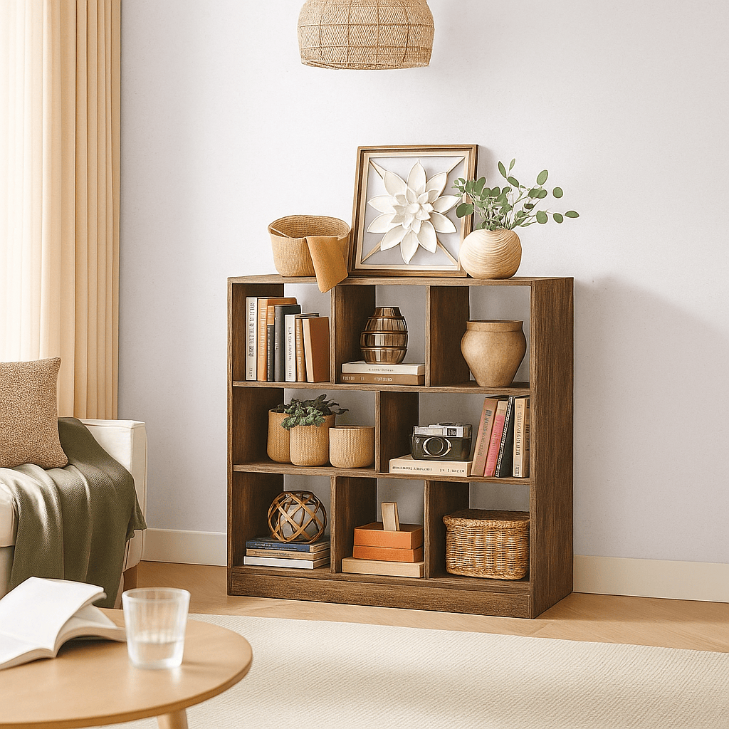 Grande étagère murale bois