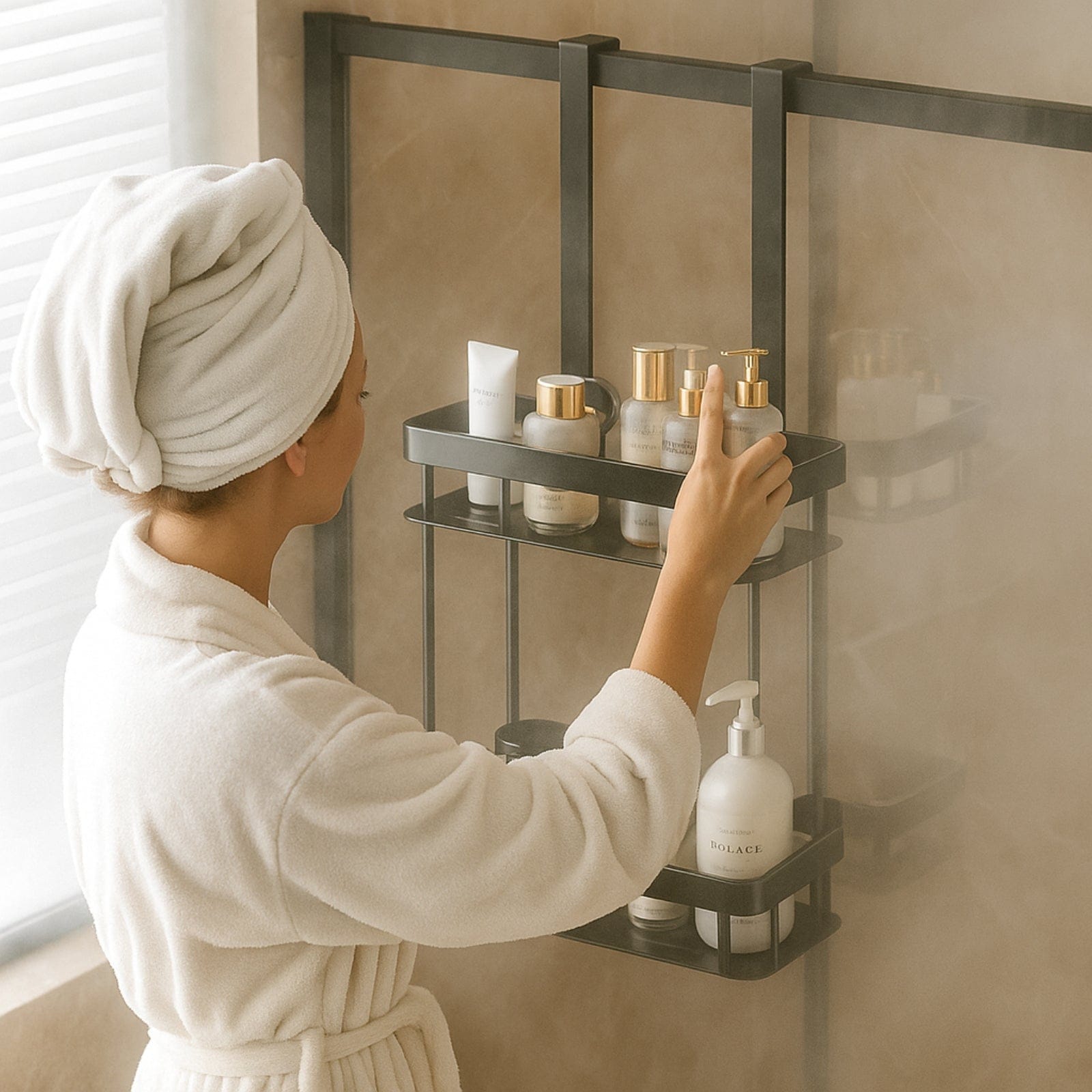 Panier de douche suspendue