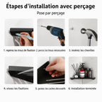 Petite étagère murale salle de bain