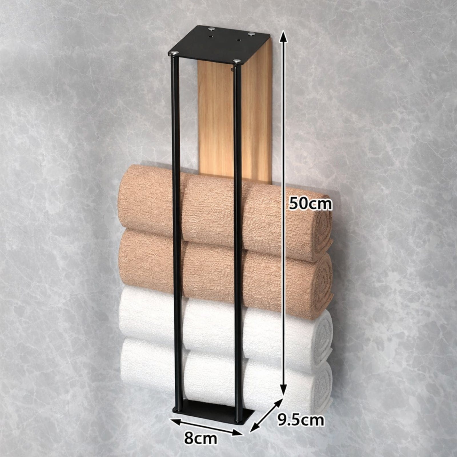 Porte-serviettes mural de salle de bain